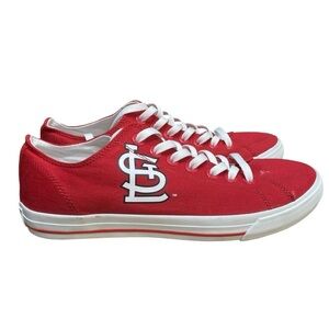 Row One St Louis Cardinals Baseball Red Canvas Sneaker Shoes Size 10.5